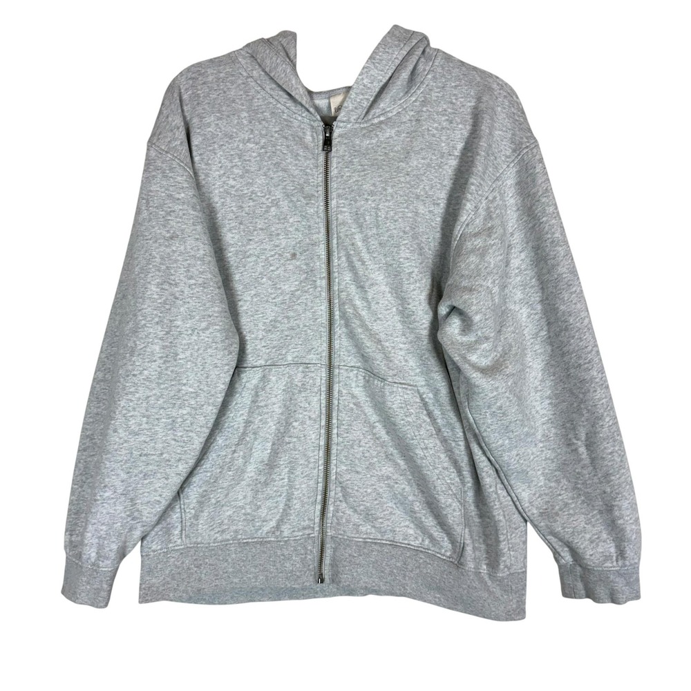 Universal Thread Hoodie Sweatshirt Womens Medium Gray Full Zip Fleece Pockets
